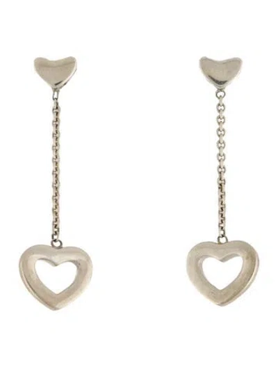Pre-owned Tiffany & Co Heart Drop Earrings In Multi