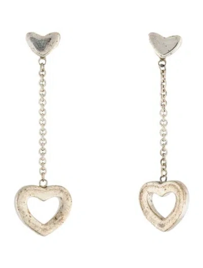 Pre-owned Tiffany & Co Heart Drop Earrings In Multi
