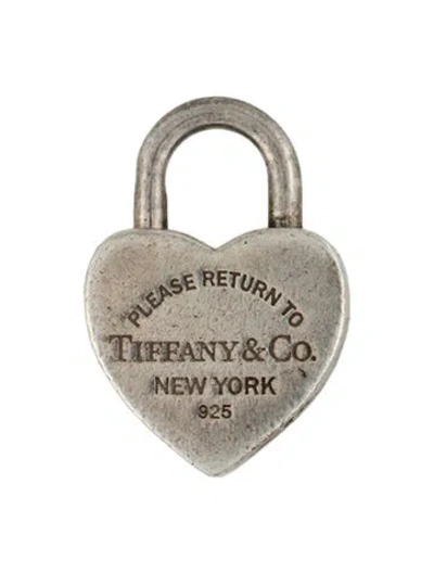 Pre-owned Tiffany & Co Heart Lock Charm, 1" In Multicolor
