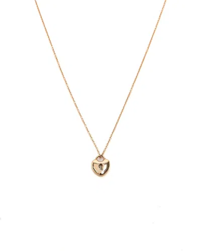 Tiffany & Co Heart Lock Necklace In Gold