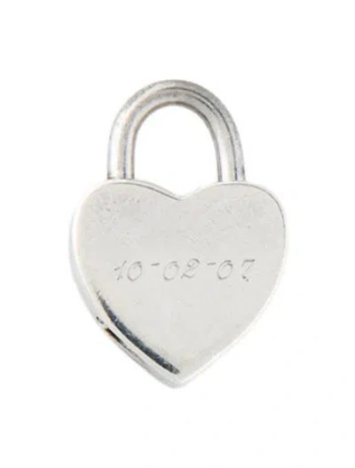 Pre-owned Tiffany & Co Heart Lock Pull & Twist Charm Pendant In Multi