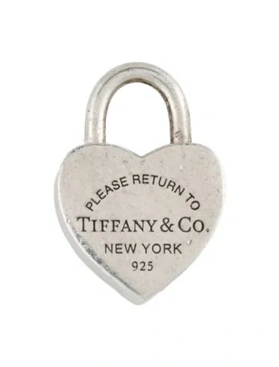 Pre-owned Tiffany & Co Heart Lock Pull & Twist Charm Pendant In Multi