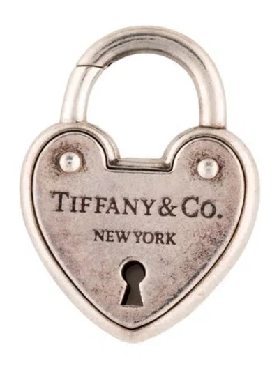 Pre-owned Tiffany & Co Heart Padlock Pendant In Multi