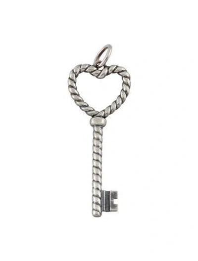 Pre-owned Tiffany & Co Heart Rope Key Pendant In Multi