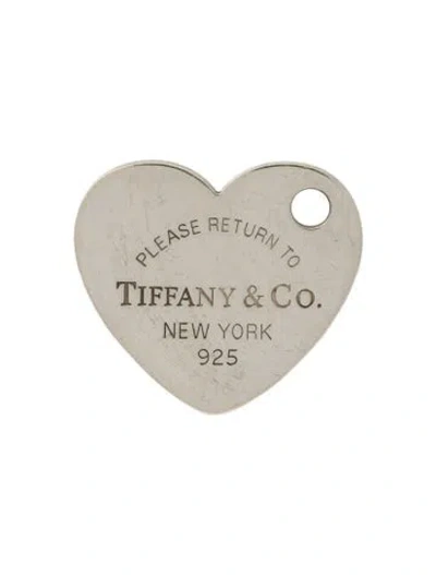 Pre-owned Tiffany & Co Heart Tag Charm, 1" In Multi
