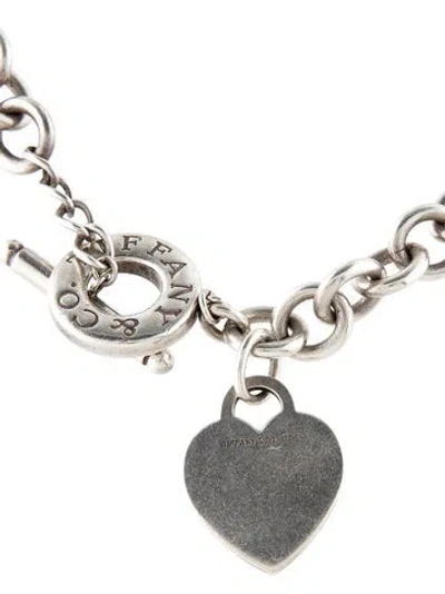 Pre-owned Tiffany & Co Heart Tag Toggle Necklace, 16" In Multi