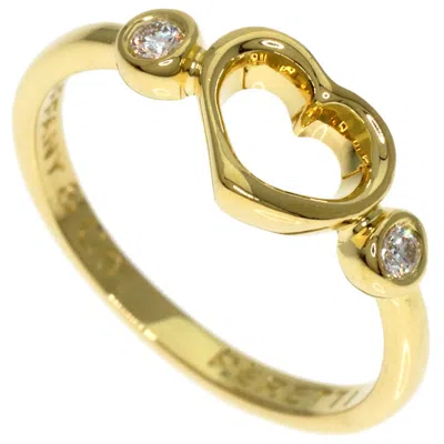 Pre-owned Tiffany & Co Heart Yellow Gold (18k) Band Ring () In Multi