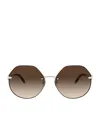 Tiffany & Co Tf3077 Irregular-frame Metal Sunglasses In Gold