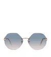 Tiffany & Co Hexagonal Sunglasses In Red
