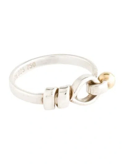 Pre-owned Tiffany & Co Hook & Eye Cocktail Ring In Multicolor