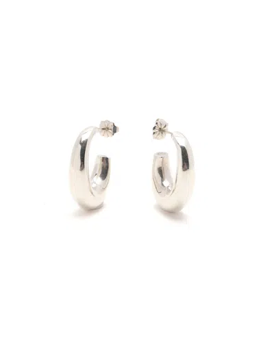 Tiffany & Co Hoop Silver Earrings In Metallic