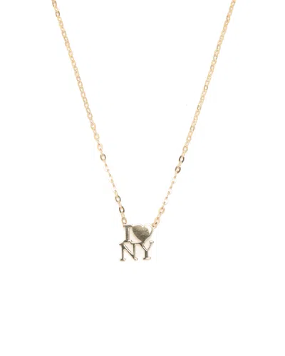 Tiffany & Co I Love Ny 18kt Gold Necklase