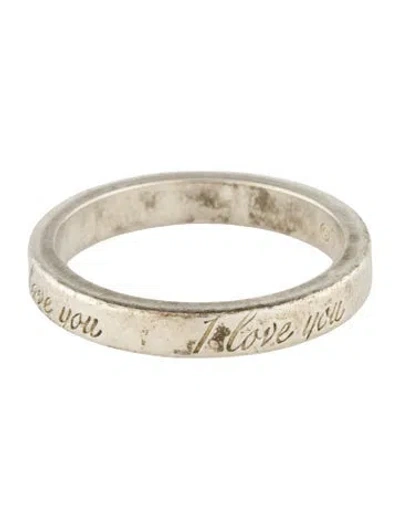 Pre-owned Tiffany & Co 'i Love You' Notes Band In Multi