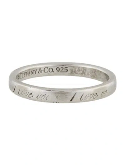 Pre-owned Tiffany & Co 'i Love You' Notes Band In Multi