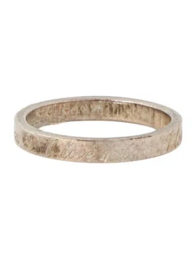 Pre-owned Tiffany & Co 'i Love You' Notes Band In Multi