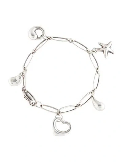Pre-owned Tiffany & Co Icon Charm Bracelet, 7" In Multi