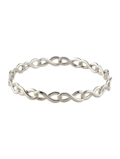 Pre-owned Tiffany & Co Infinity Bangle Bracelet, 7.75" In Multi
