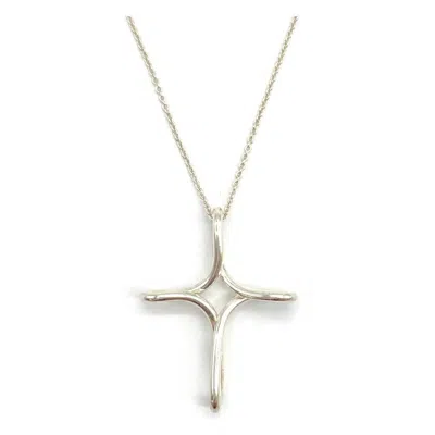 Pre-owned Tiffany & Co Infinity Cross 925 Necklace () In Silver