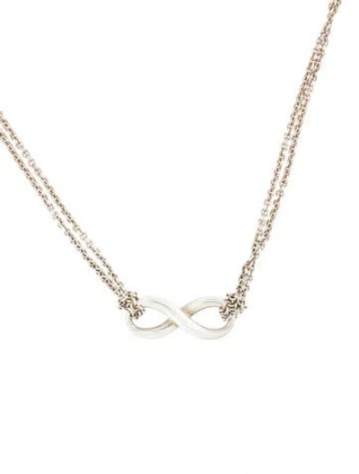 Pre-owned Tiffany & Co Infinity Double Strand Pendant Necklace In Multi