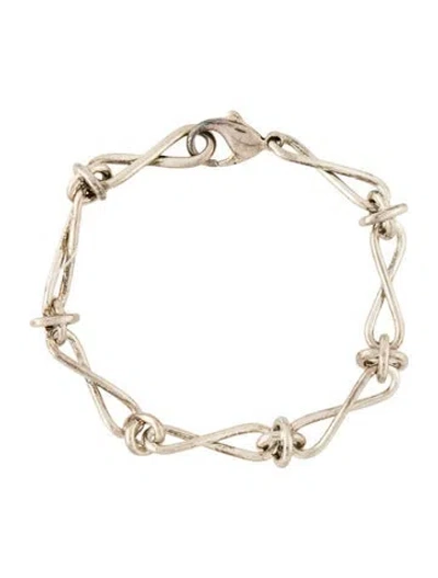 Pre-owned Tiffany & Co Infinity Link Bracelet, 7" In Multi