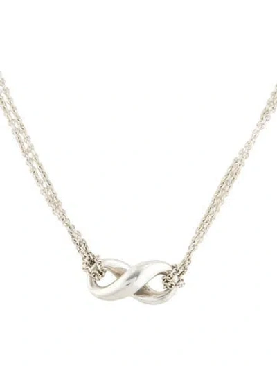 Pre-owned Tiffany & Co Infinity Pendant Necklace, 15.5" In Multi