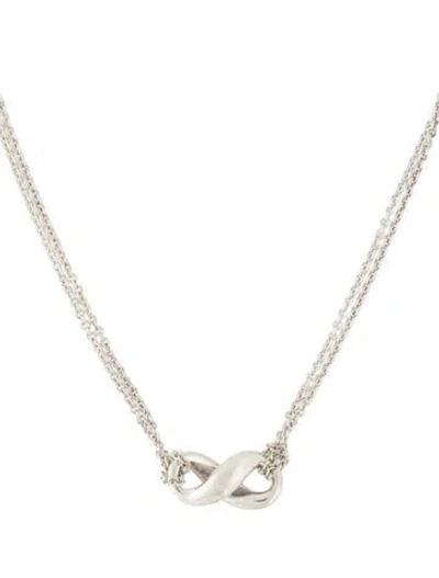 Pre-owned Tiffany & Co Infinity Pendant Necklace, 18" In Multi