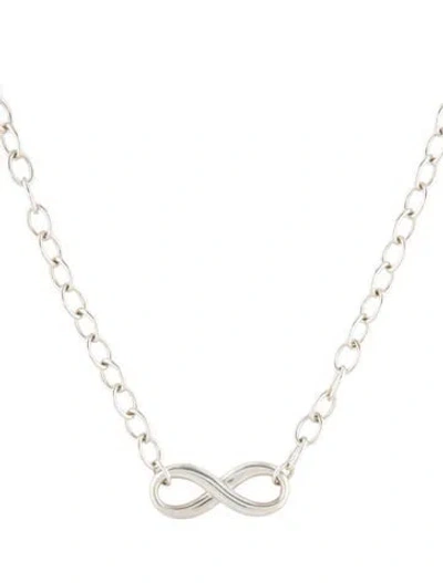 Pre-owned Tiffany & Co Infinity Pendant Necklace, 18" In Multi