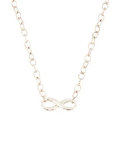 Pre-owned Tiffany & Co Infinity Pendant Necklace, 20" In Multi