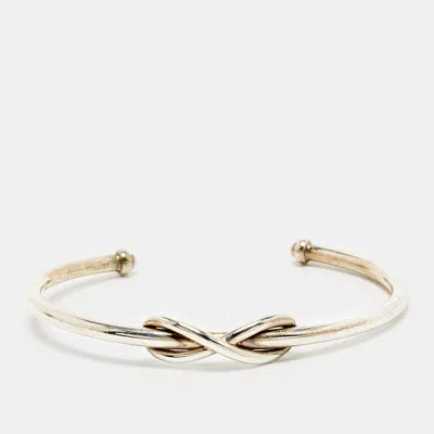 Pre-owned Tiffany & Co Infinity Sterling Silver Open Cuff Bracelet