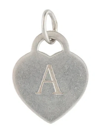 Pre-owned Tiffany & Co Initial A Heart Tag Charm In Multicolor