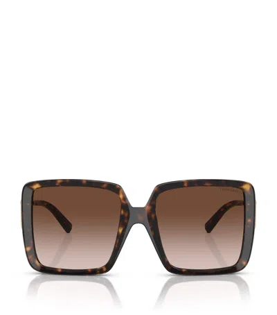 Tiffany & Co Injected Square Sunglasses In Brown