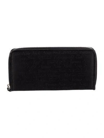 Pre-owned Tiffany & Co Jacquard Continental Wallet In Black
