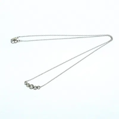 Pre-owned Tiffany & Co . Jazz Graduated Pendant Necklace Platinum And Diamonds Silver Platinum Necklace Jewelry
