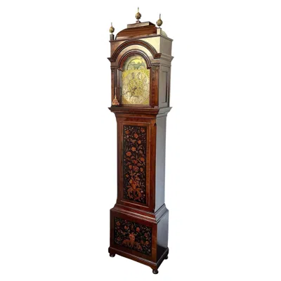 Pre-owned Tiffany & Co J.j. Elliot Mahogany Grandfather Clock For . (c. 1915) In Brown