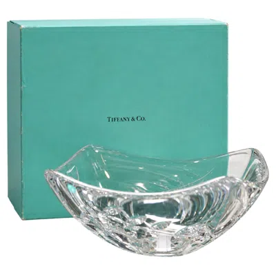 Pre-owned Tiffany & Co . Josef Riedel Crystal Leaf Centerpiece Bowl 11" Austria Made W/ Box In Multiple