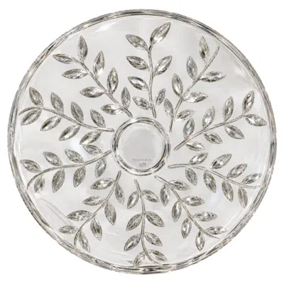 Pre-owned Tiffany & Co . Josef Riedel Crystal Leaf Vine Centerpiece Bowl 16" Austria Made In Multiple