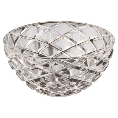 Pre-owned Tiffany & Co . Joseph Riedel Crystal Bowl Diamond Glass Cut Pattern 8-inch In Multiple