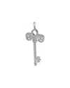 Tiffany & Co . Key Collection Platinum 0.74 Ct. Tw. Diamond Pendant (authentic Pre-loved) In Metallic