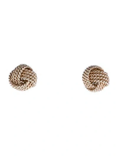 Pre-owned Tiffany & Co Knot Stud Earrings In Multi