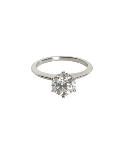 Tiffany & Co . Lab-grown Engagement Ring (authentic Pre-loved) In Transparent
