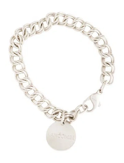 Pre-owned Tiffany & Co Lancome Paris Round Tag Charm Bracelet, 7.5" In Multicolor