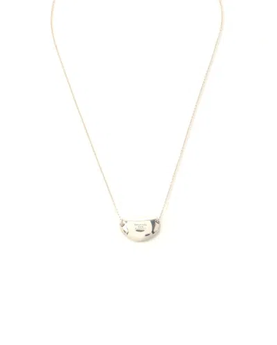 Tiffany & Co Large Bean Silver Necklace In Gold