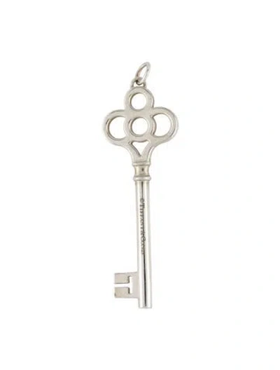 Pre-owned Tiffany & Co Large Crown Key Pendant, 2.75" In Multi