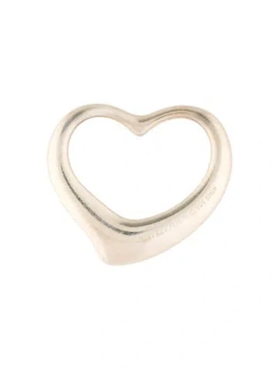 Pre-owned Tiffany & Co Large Open Heart Pendant In Multi