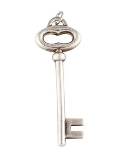 Pre-owned Tiffany & Co Large Oval Key Charm Pendant, 2.25" In Multi