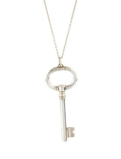 Pre-owned Tiffany & Co Large Oval Pendant Necklace, 30" In Multi