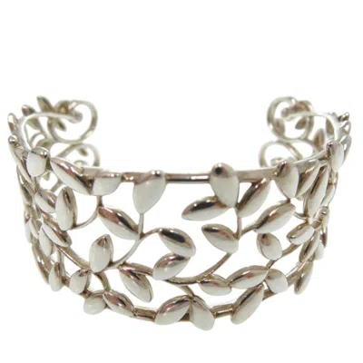 Pre-owned Tiffany & Co Leaf 925 Bangle () In Silver
