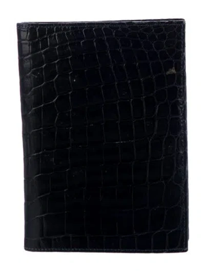 Pre-owned Tiffany & Co Leather Bifold Wallet In Blue