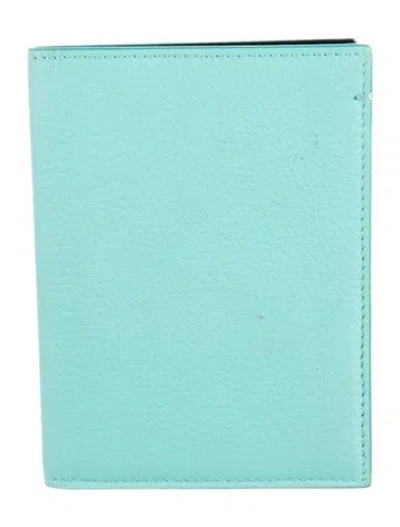 Pre-owned Tiffany & Co Leather Bifold Wallet In Blue
