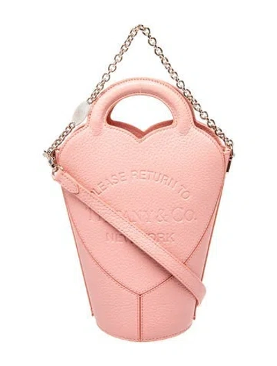 Pre-owned Tiffany & Co Leather Bucket Bag In Pink